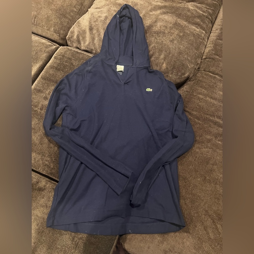 Lacoste navy blue hoodie size 5 men’s